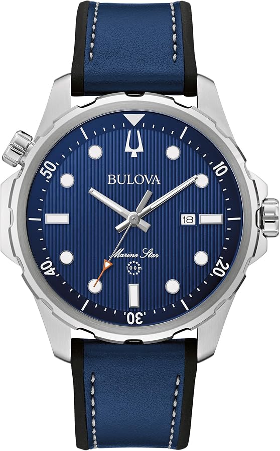 Bulova Quartz Marine Star Mens Watch: Stylish, Durable, and Functional