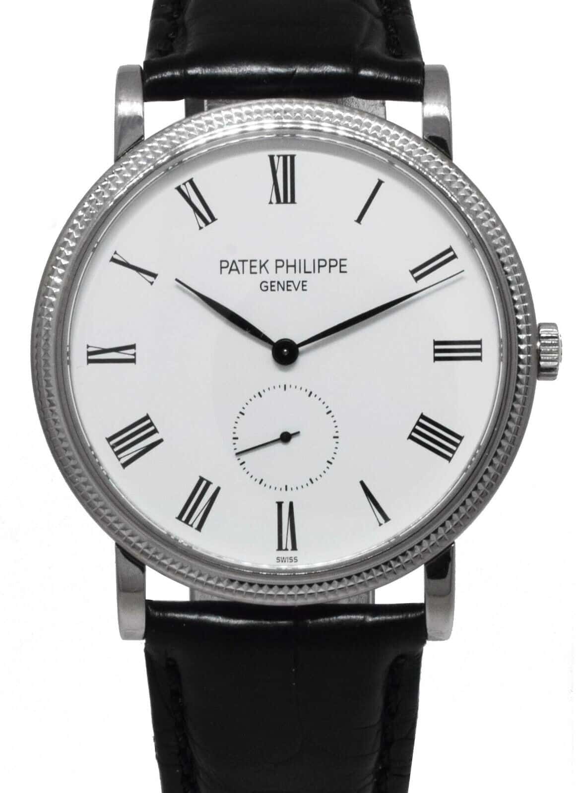 Explore Patek Philippe Calatrava 5119G-001: Elegant 18K White Gold Manual Wind Watch