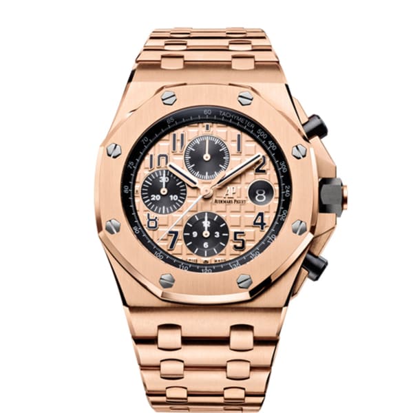 audemars piguet royal oak offshore rose gold chronograph watch 26470or