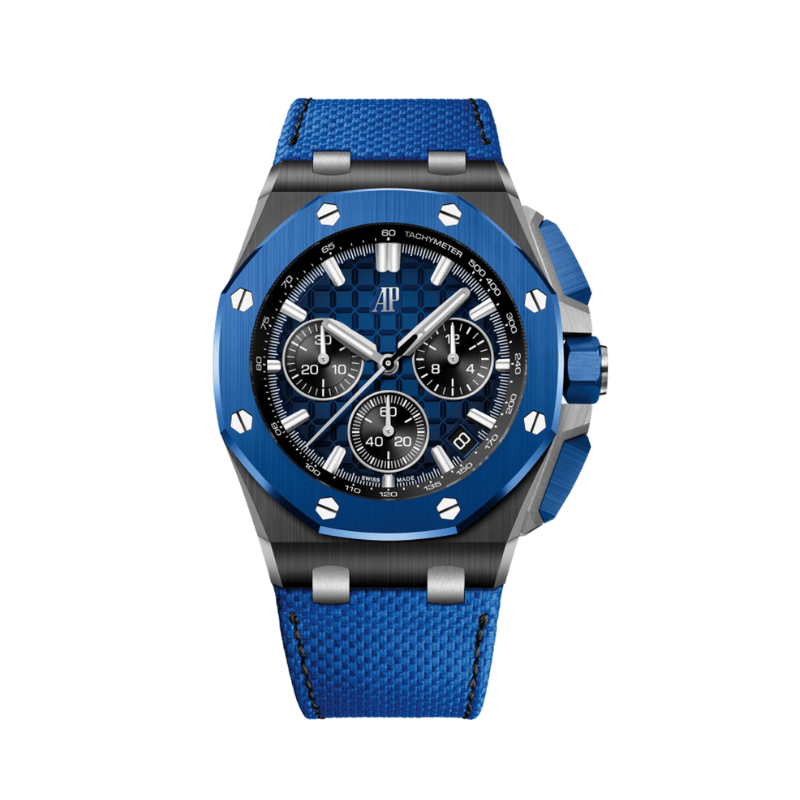 Audemars Piguet Royal Oak Offshore Selfwinding Chronograph in Black & Blue Ceramic