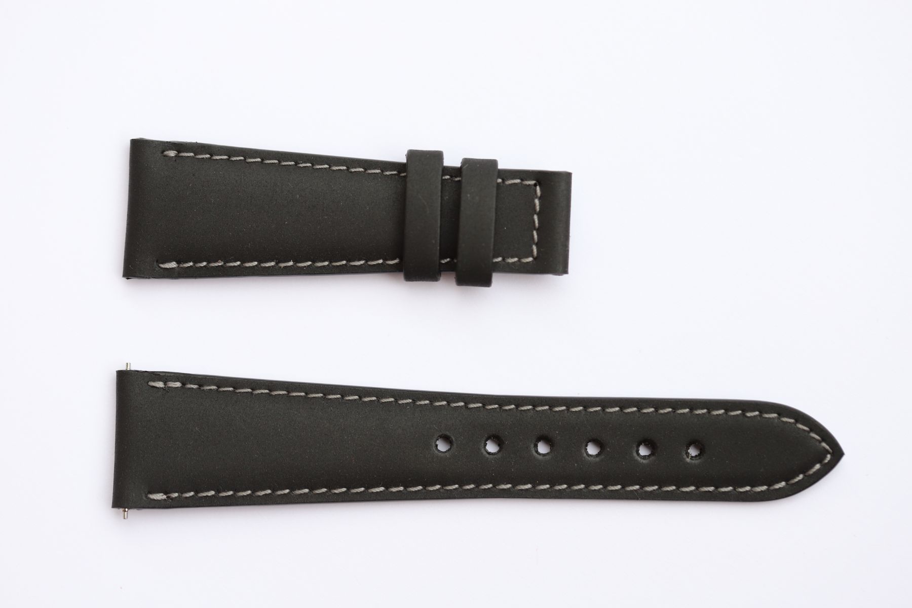 Authentic Patek Philippe Black Leather & Rubber Watch Bands for Sale