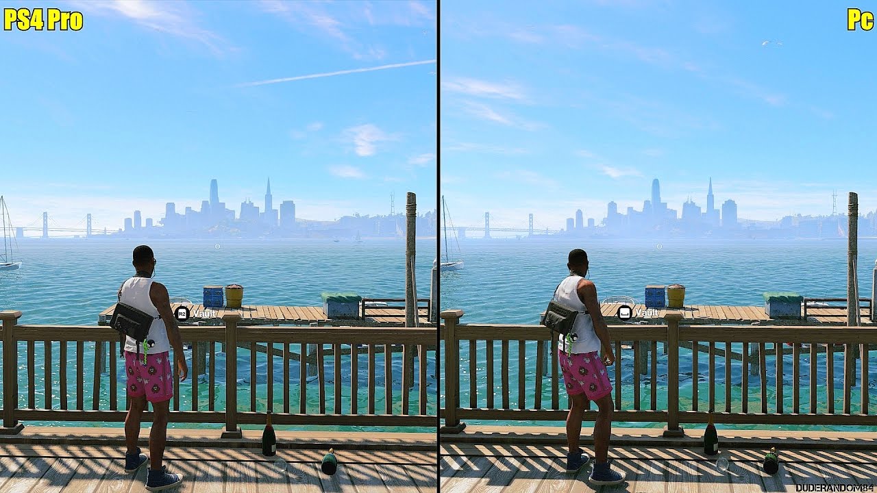 watch dogs 2 ps4 pro vs pc