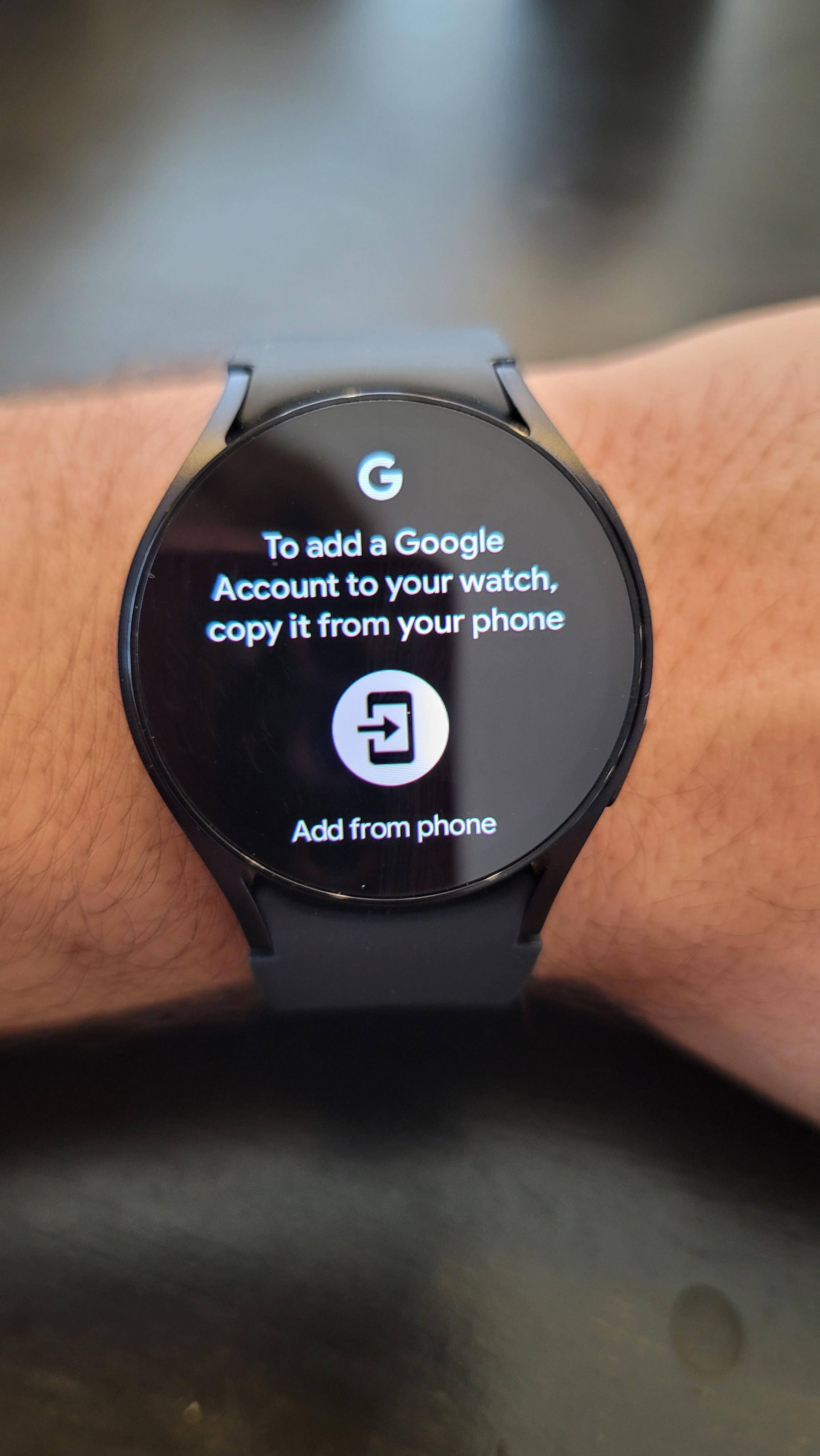 How to Add a Google Account to Your Watch by Copying It from Your Phone