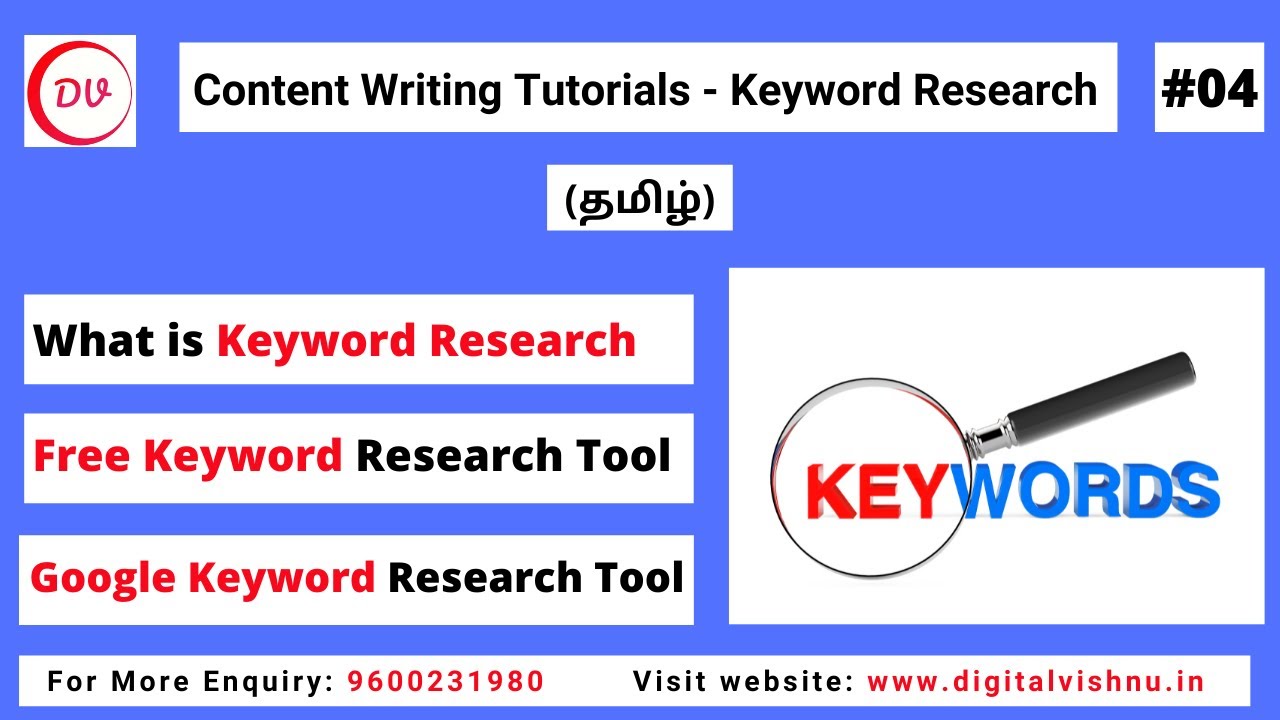 Google Keyword Planner Tutorial in Tamil: Discover Keywords Like a Pro