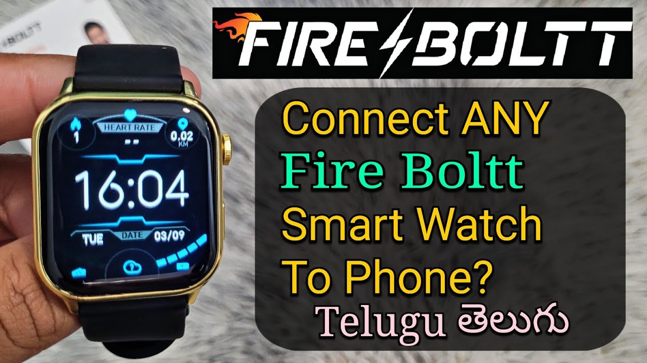 Easy Guide to Pair Firebolt Smartwatch with Android or iPhone in Telugu