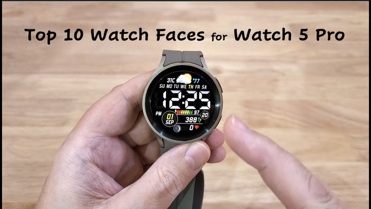 Must-Have Samsung Galaxy Watch 5 Pro Watch Faces for 2024