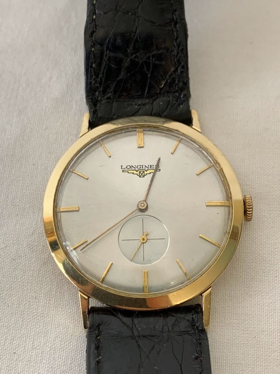 longines 14k gold mens vintage watches