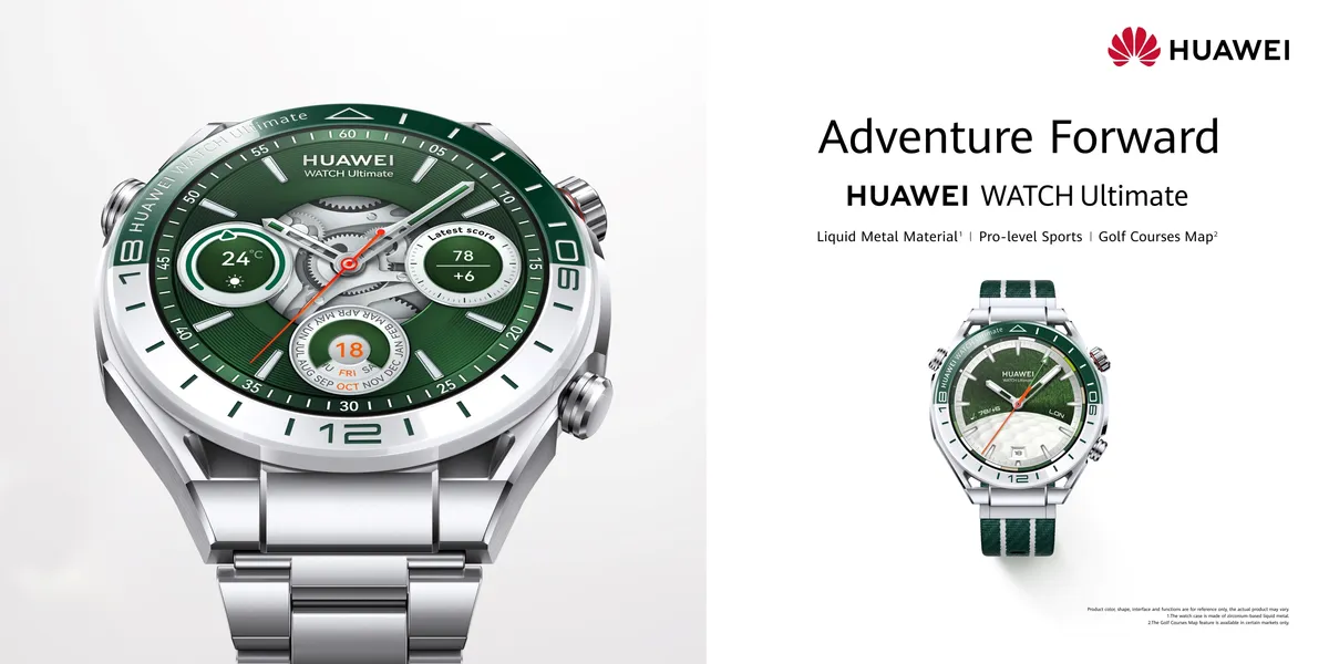 Huawei Watch Ultimate Green: Luxury Titanium & Zirconium Smart Watch for Adventurers