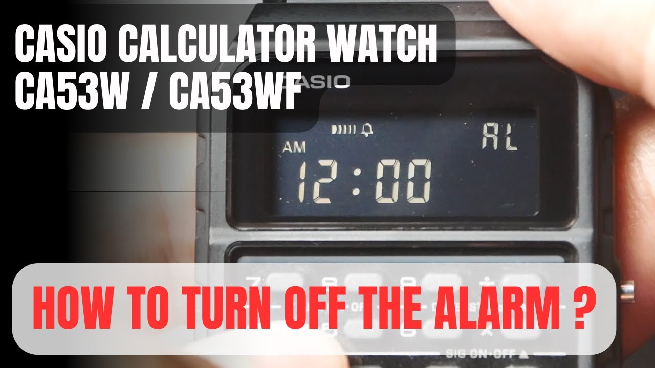 How to Stop the Alarm on a Casio Calculator Watch: Quick Instructions