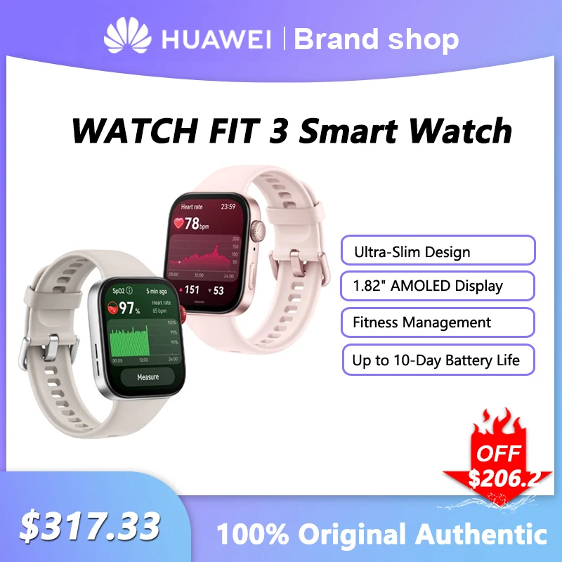 Huawei Fit 3 Smart Watch – Top Fitness Tracker for Your Active Lifestyle