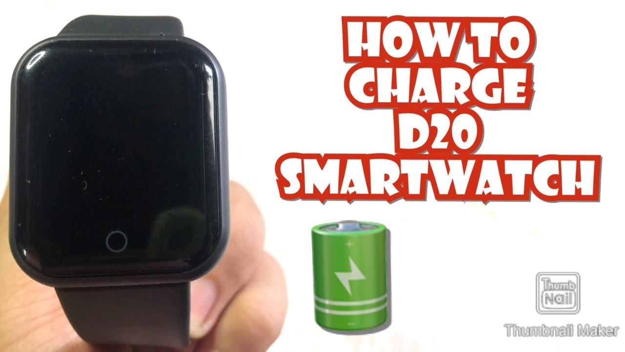 smart watch d20 charging