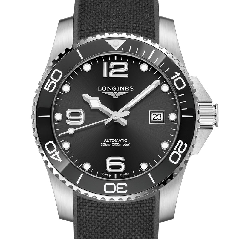 Buy Longines HydroConquest 41mm Automatic Black Dial Mens Watch – Ceramic Bezel, Swiss Made