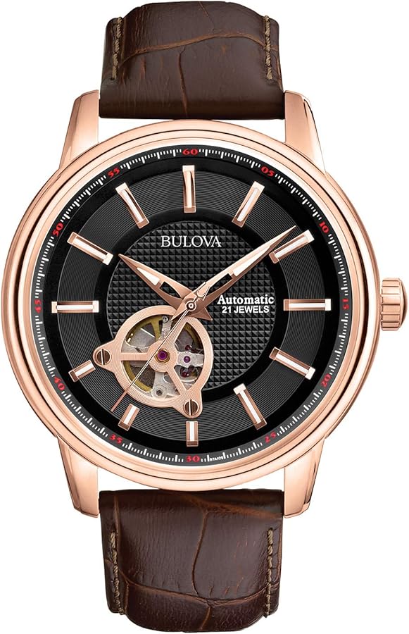 Bulova Mens 48mm Automatic Watch: Classic Style & Precision Movement