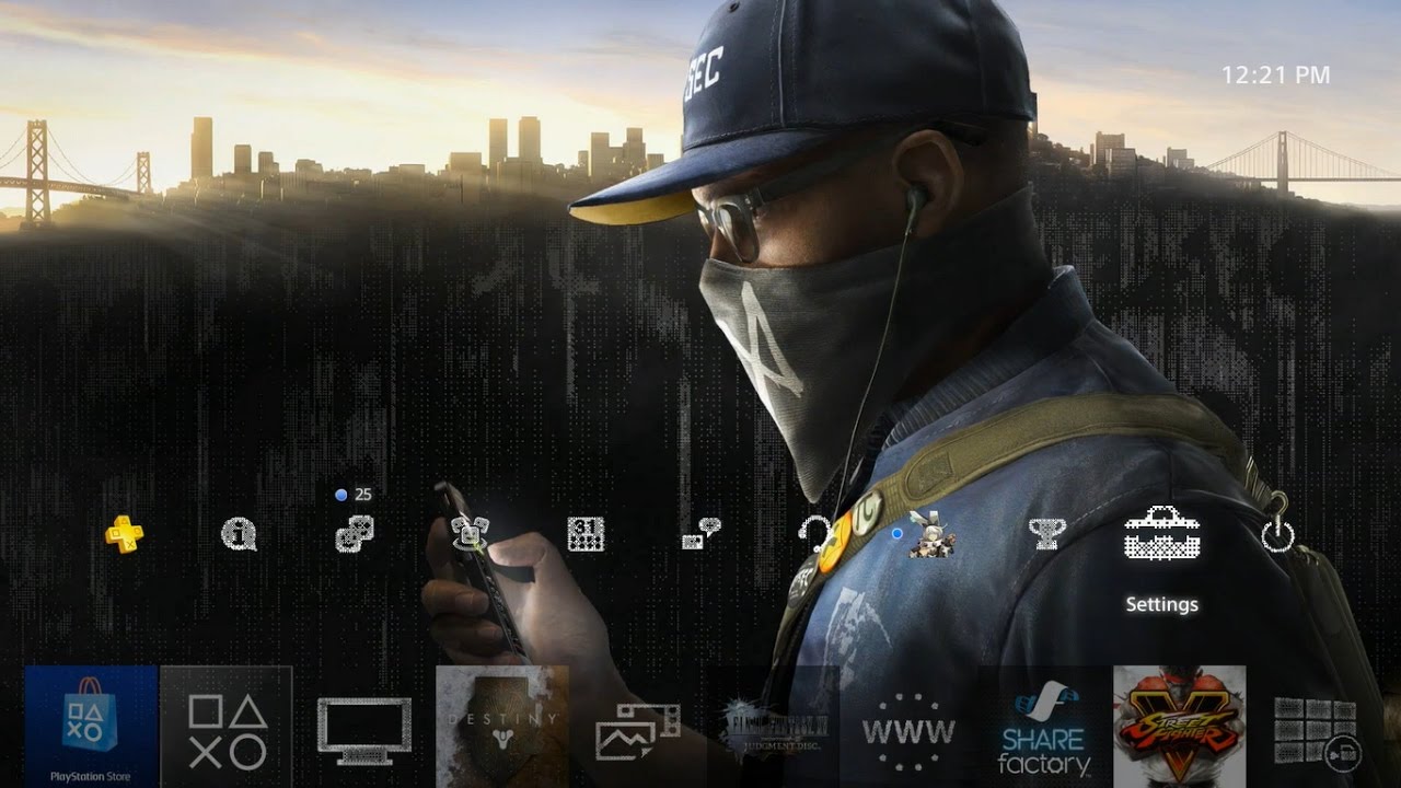 watch dogs 2 ps4 theme