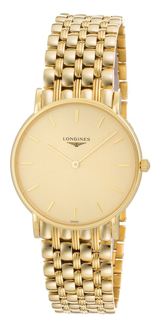 Buy Longines Quartz Mens Gold Watch – Luxury & Durability Combined