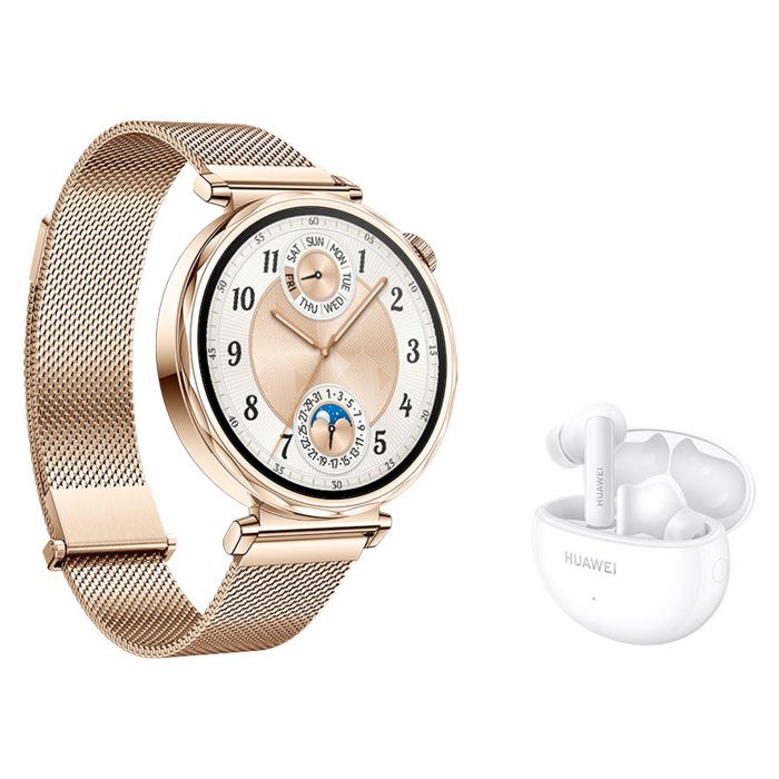 Huawei Watch GT5 41mm Golden: Elegant Smartwatch with AMOLED Display & NFC