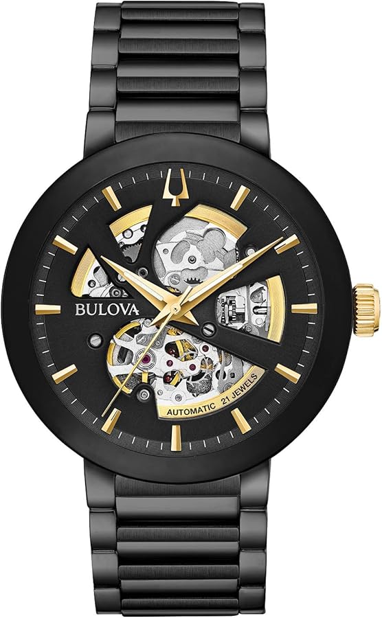 Buy Bulova Mens Skeleton Automatic Mechanical Watch – Elegant & Durable