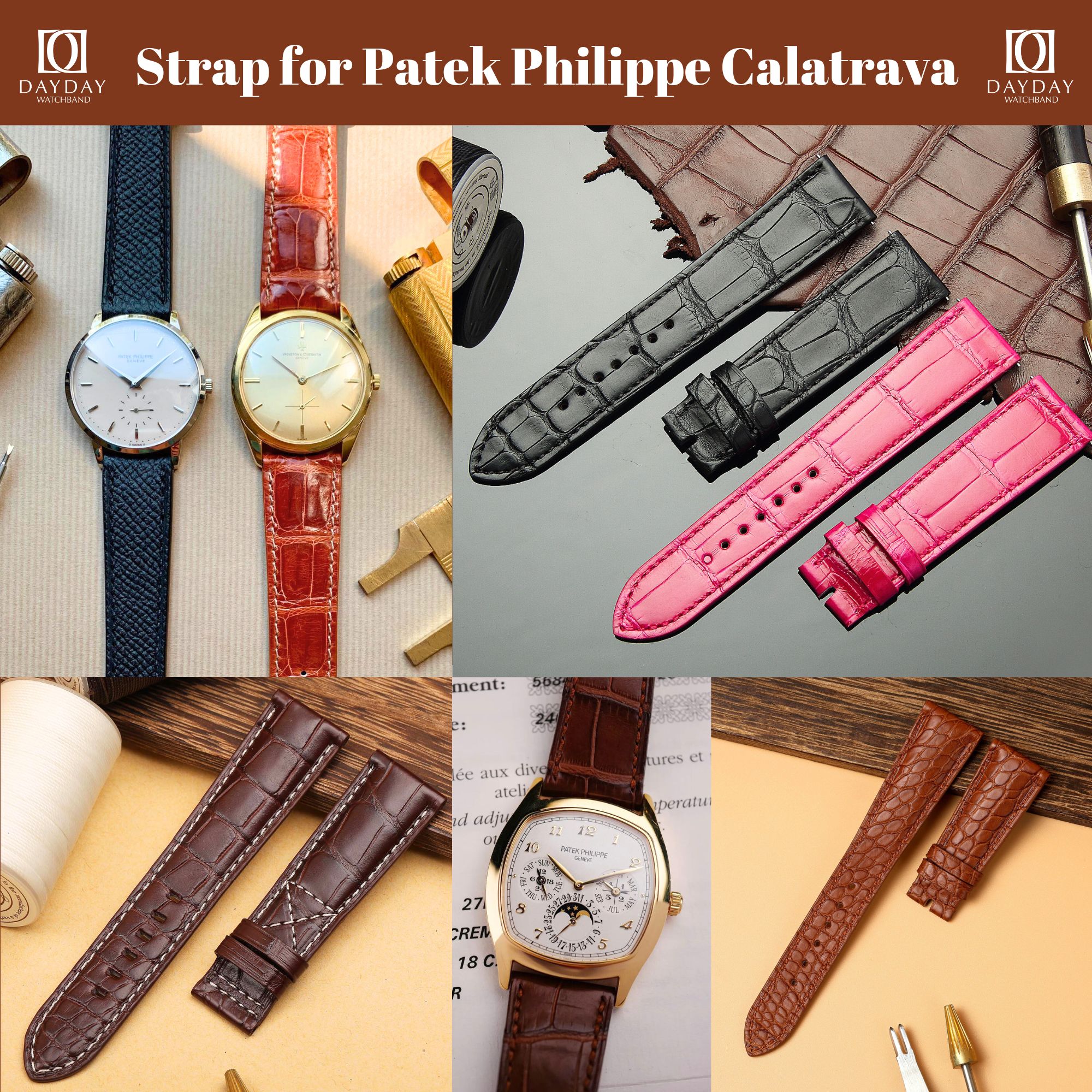 Buy Patek Philippe Leather Straps: Enhance Your Watch with Premium Bands