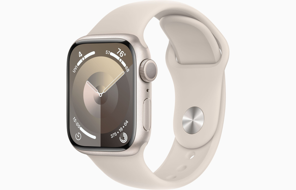 смарт-часы apple watch series 9 gps m/l 41 мм starlight-бежевый