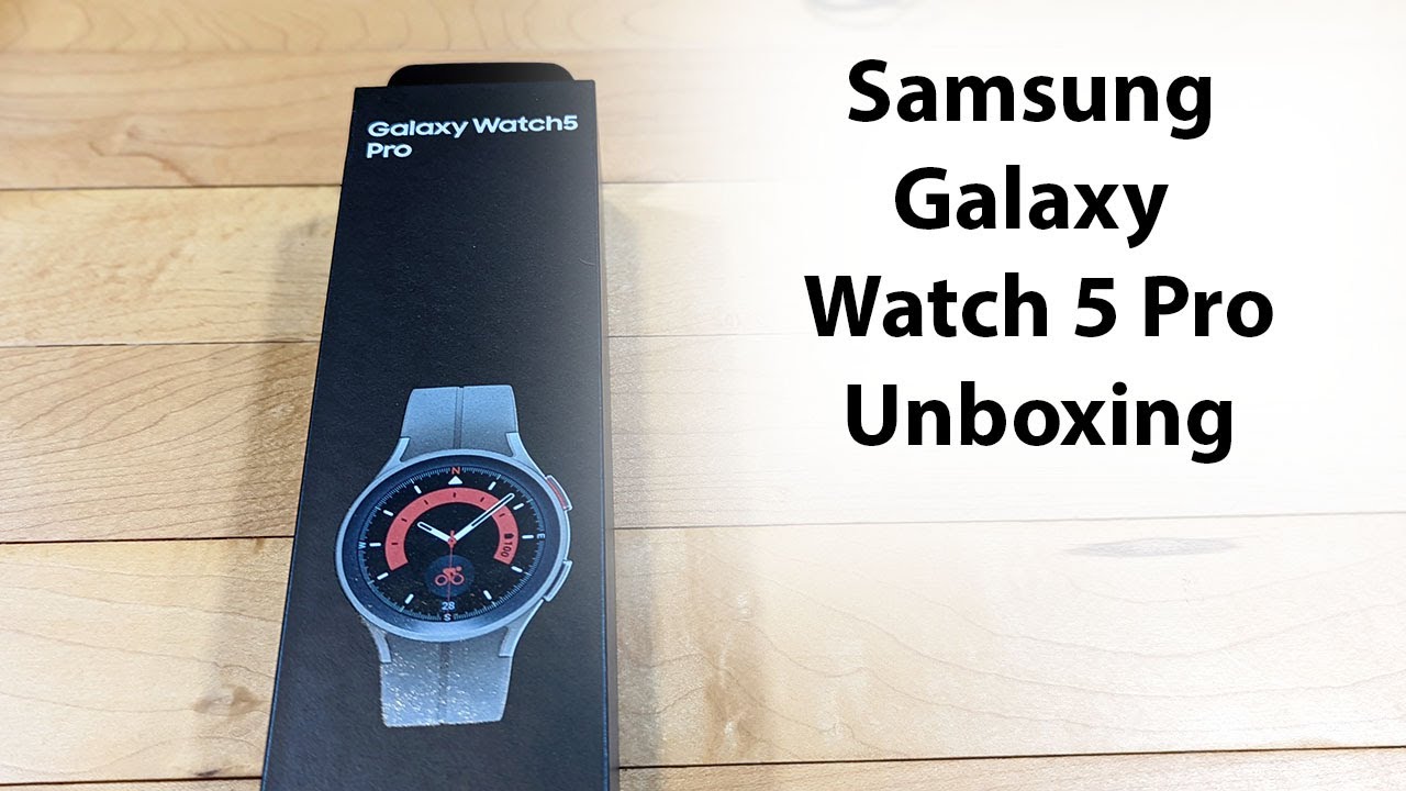 Unboxing the Samsung Galaxy Watch 5 Pro Grey Titanium: Premium Build & Stylish Design