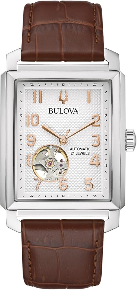 Shop Bulova Mens Automatic Watches with New Leather Bands