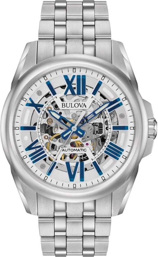 Buy Bulova Mens Skeleton Automatic Mechanical Watch – Elegant & Durable