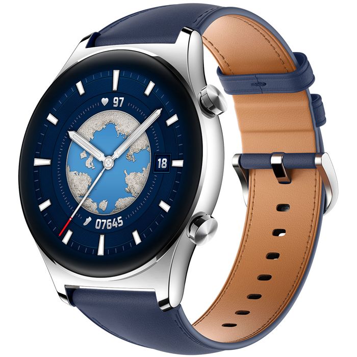 Buy Honor Watch GS 3 Ocean Blue – 1.43 AMOLED, 5ATM Water Resistance