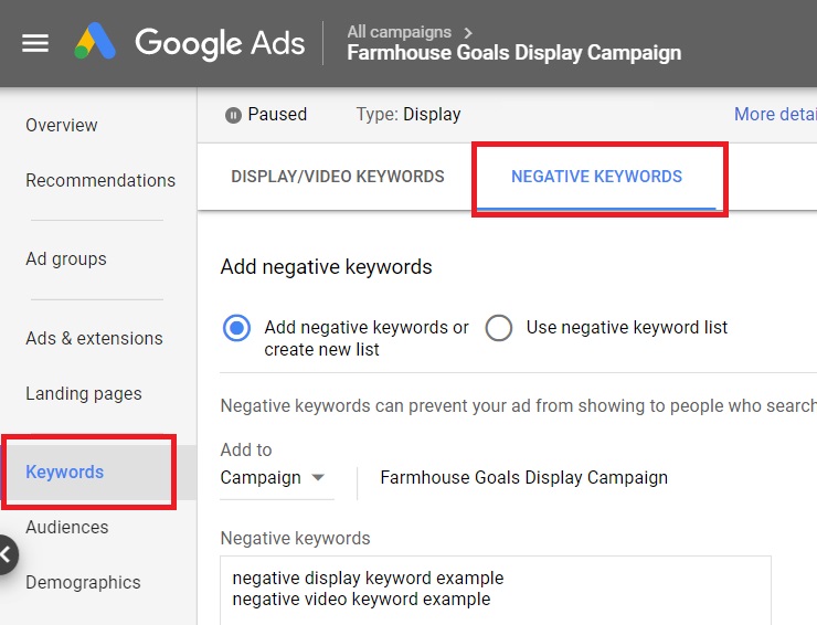 How to Effectively Implement Negative Keywords in Google Ads Campaigns